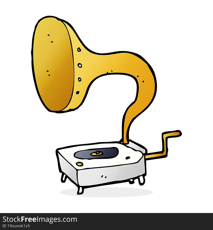 Cartoon Gramophone