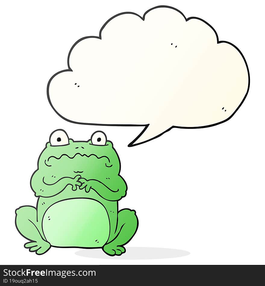 speech bubble cartoon funny frog