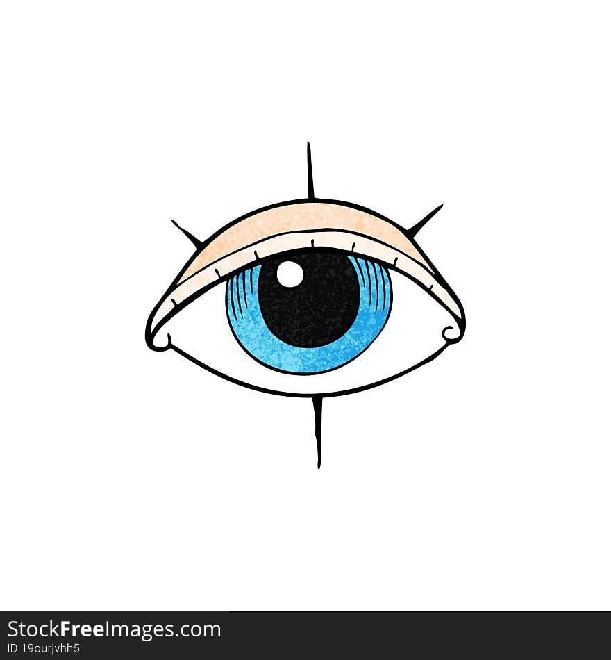 cartoon tattoo eye symbol