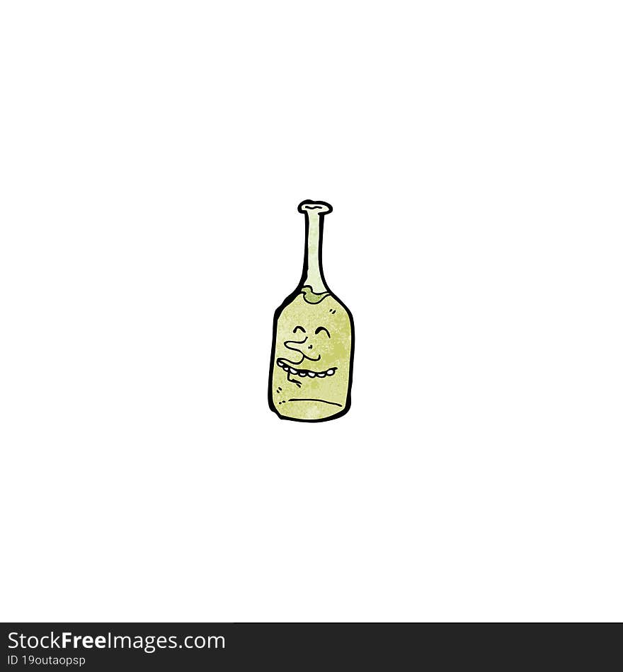 cartoon wine bottle