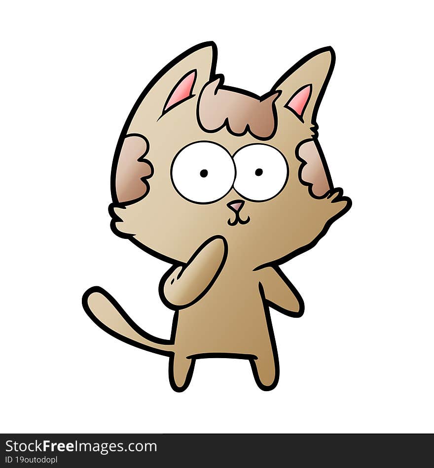 cartoon cat considering. cartoon cat considering