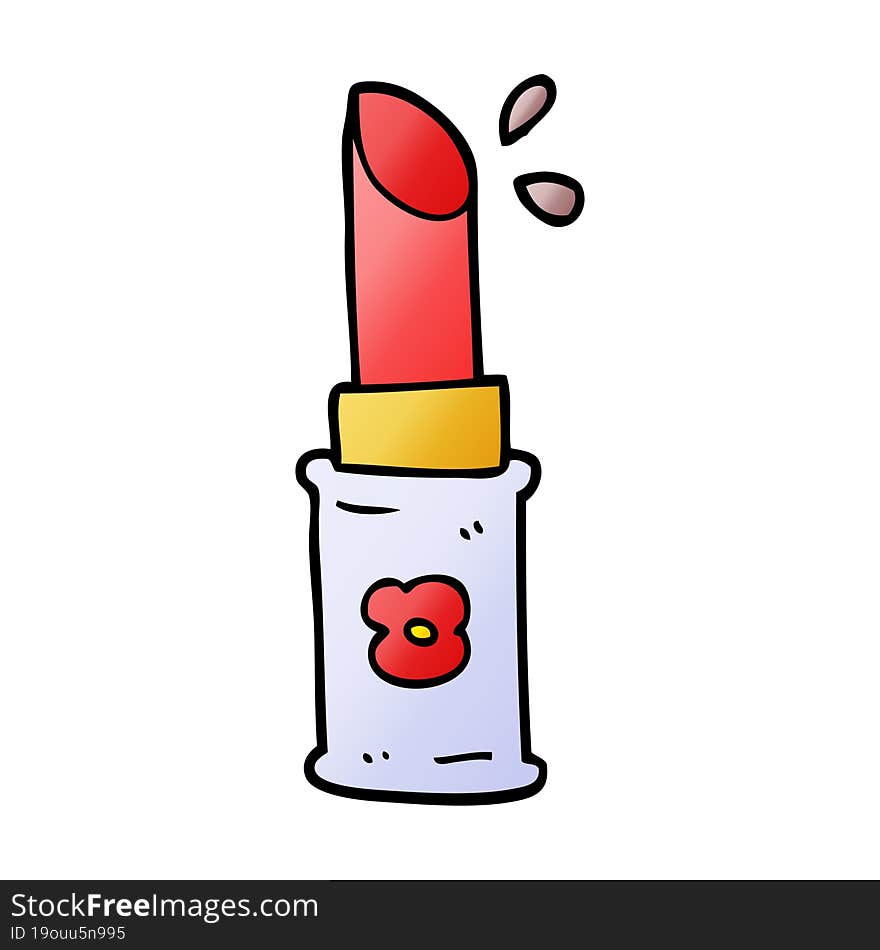 cartoon doodle lipstick