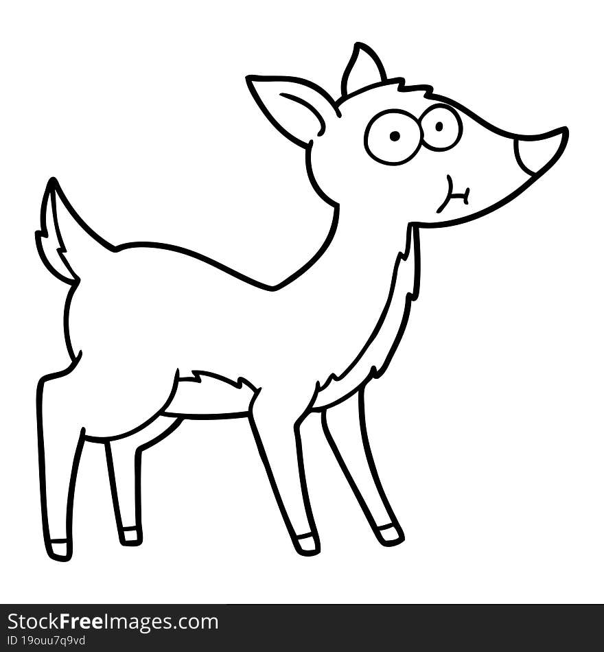 cartoon deer. cartoon deer