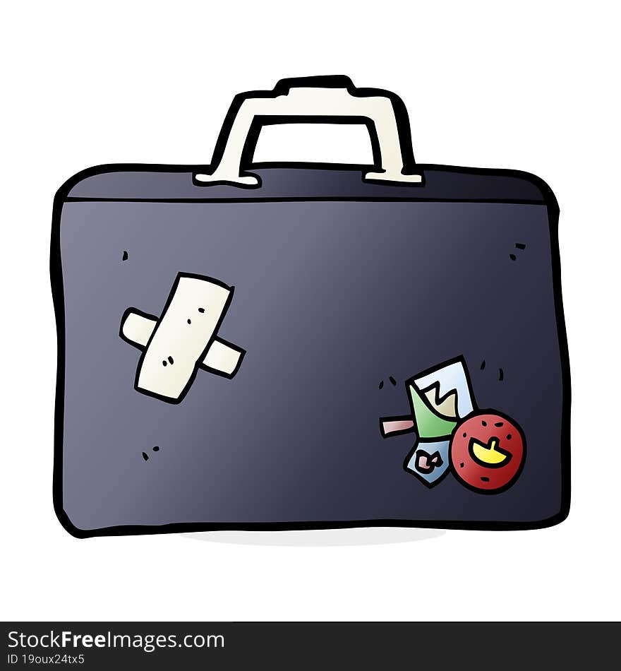 cartoon luggage