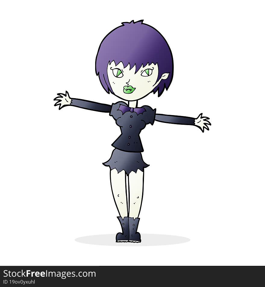 cartoon vampire girl