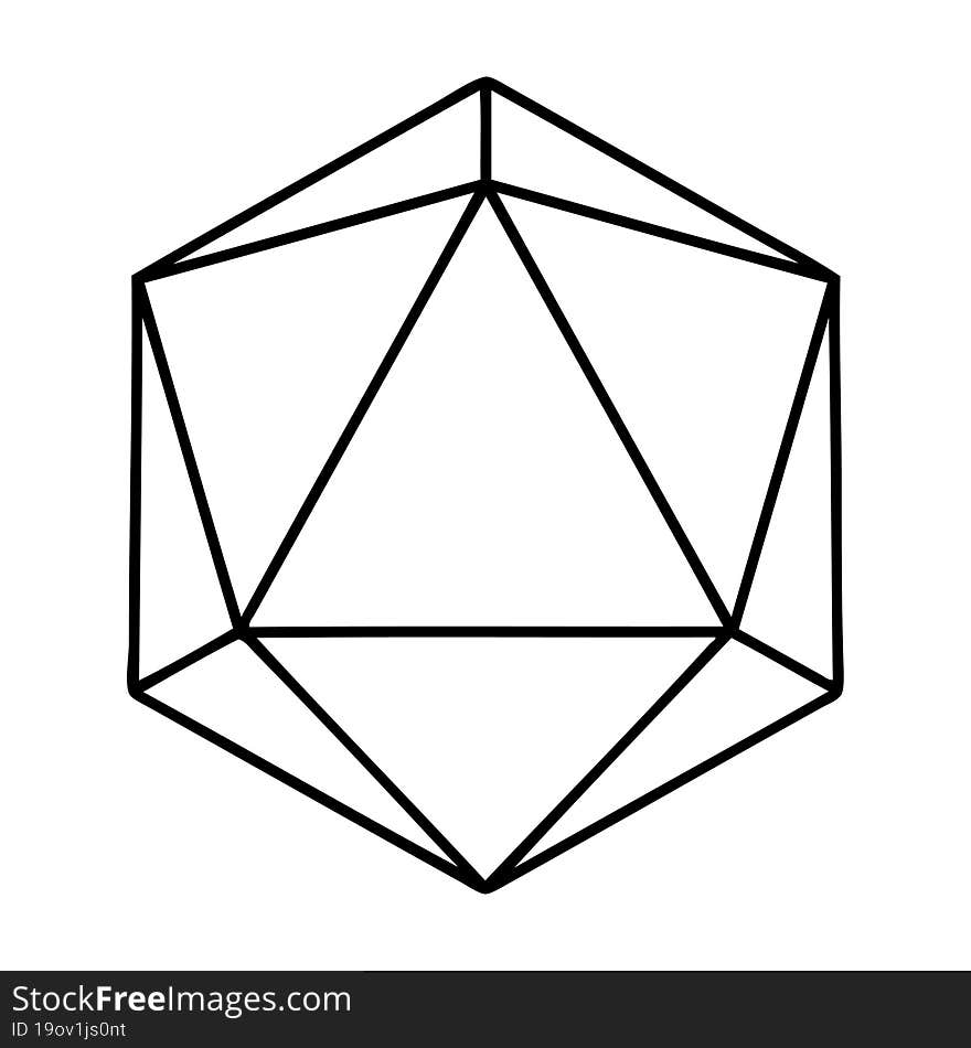 natural 1 D20 dice roll illustration