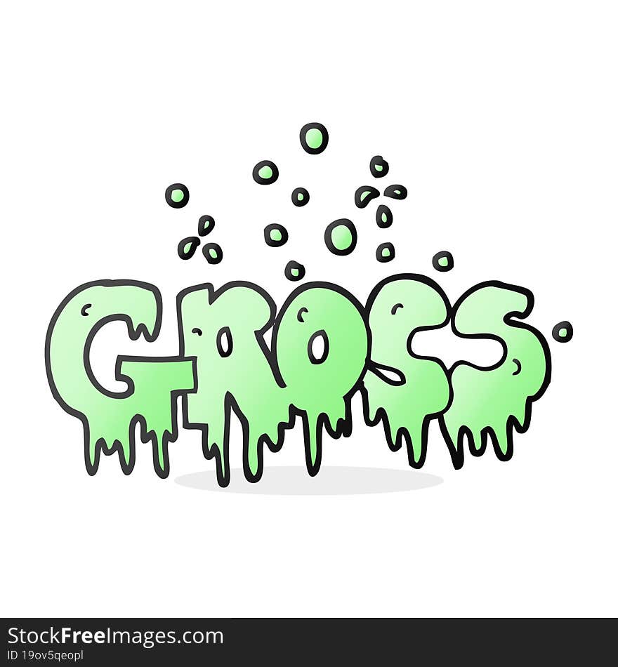 Cartoon Word Gross