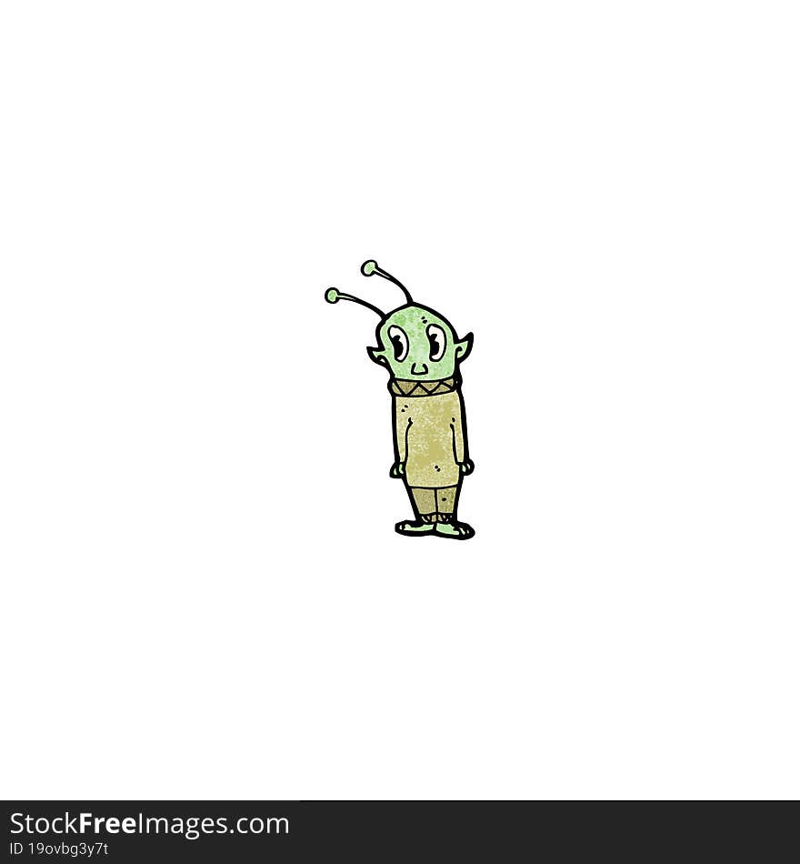 Cartoon Little Alien