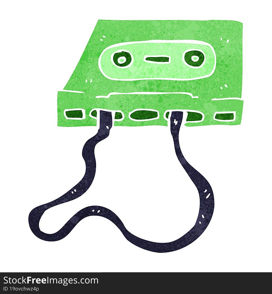 cartoon cassette tape