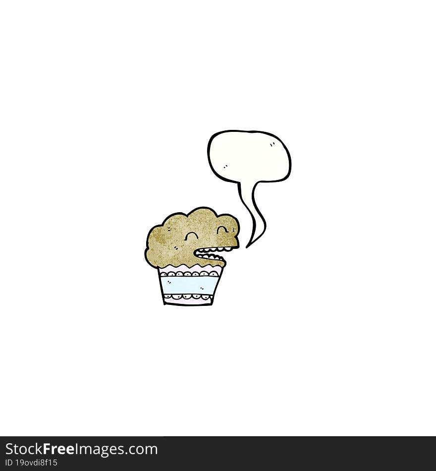 Talking Cupcake Cartoon