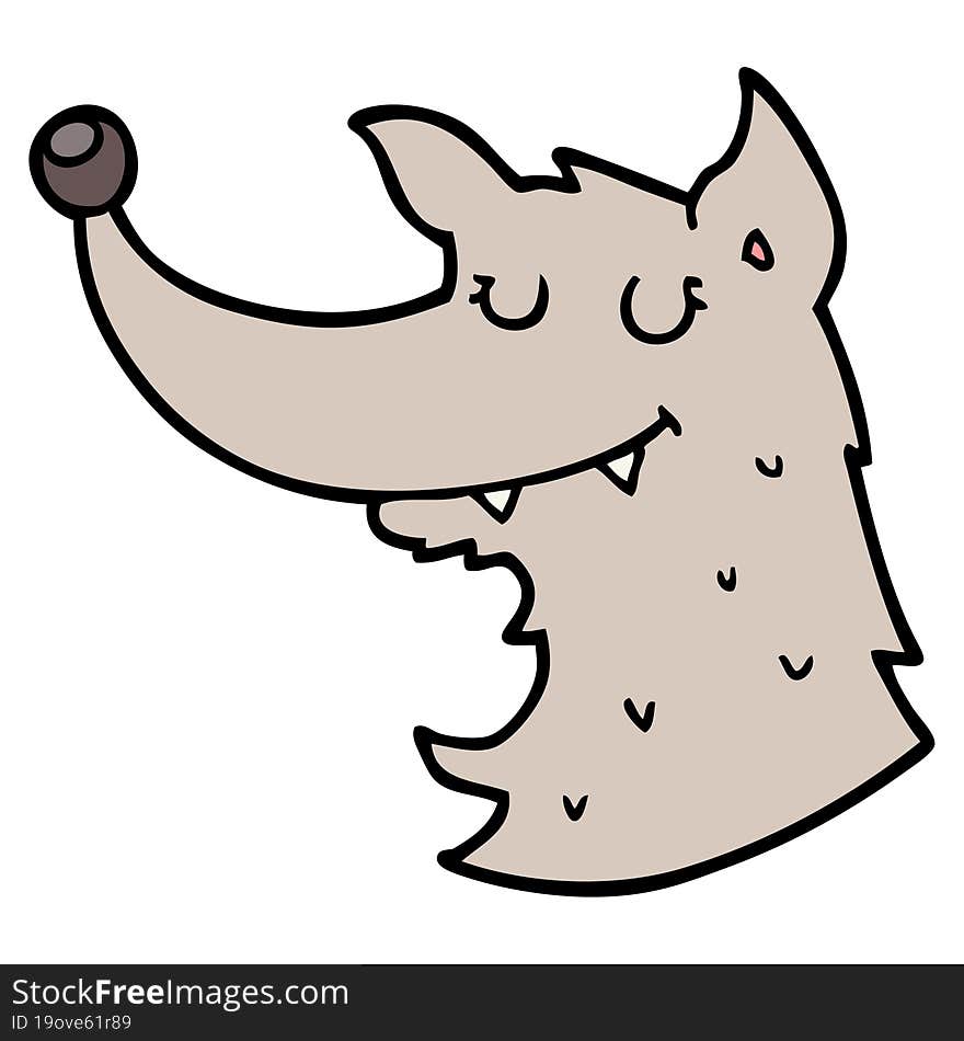 cartoon wolf