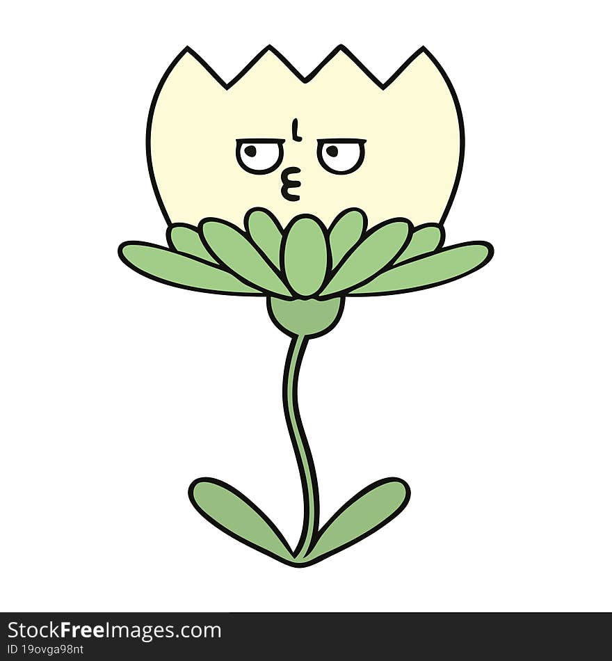 cute cartoon flower