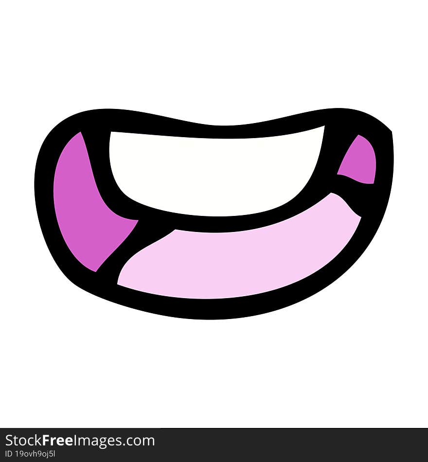 cartoon happy mouth