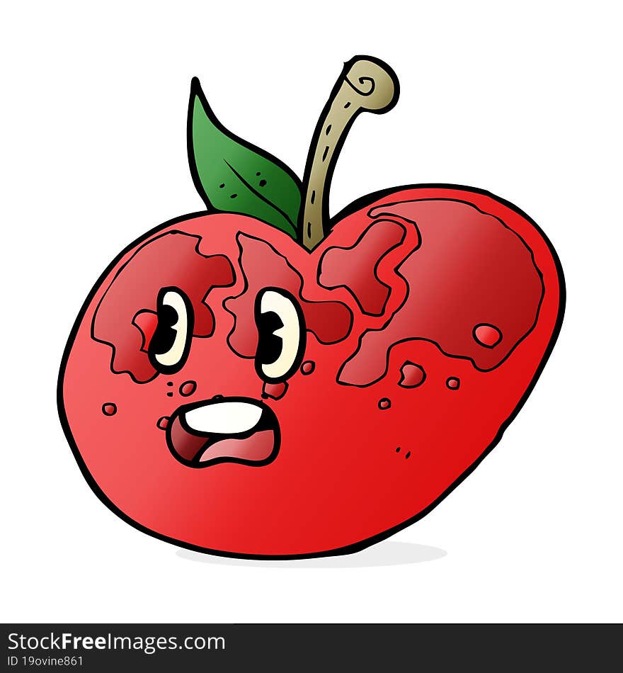 cartoon apple