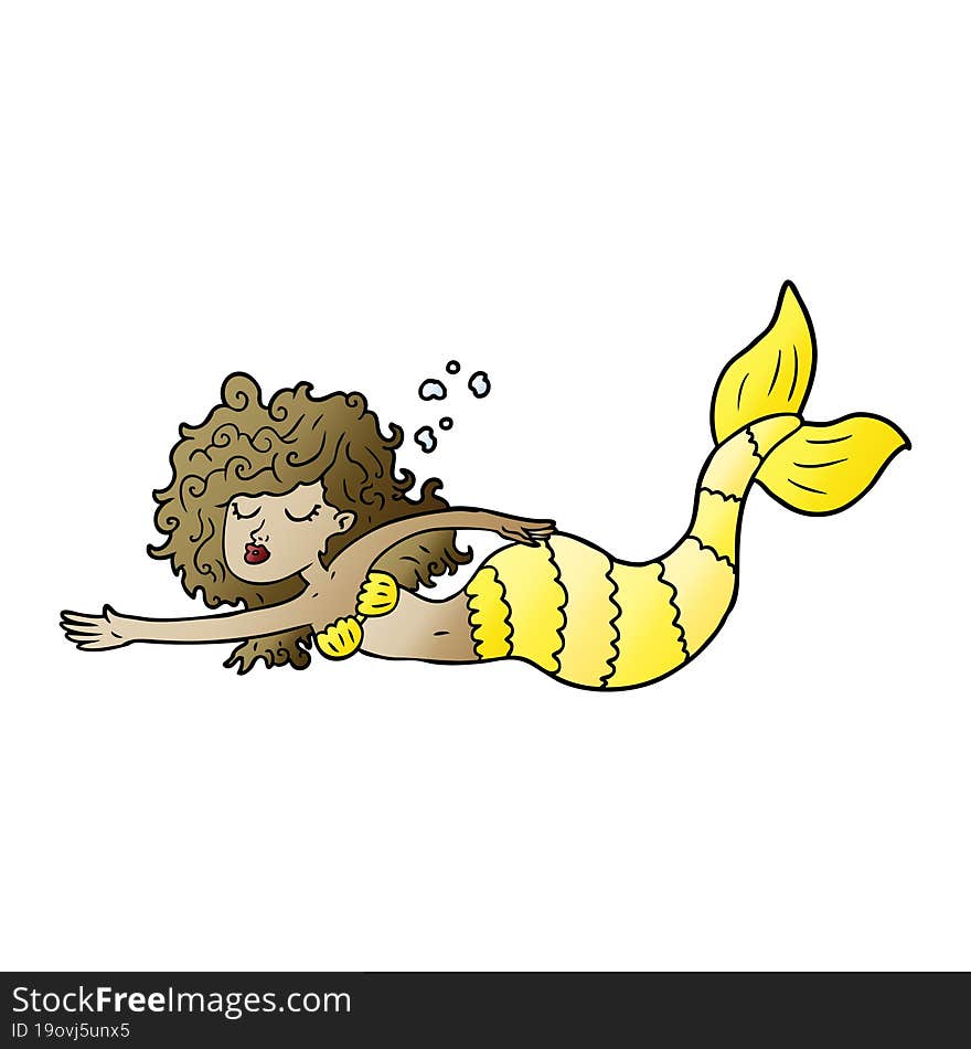 cartoon mermaid. cartoon mermaid