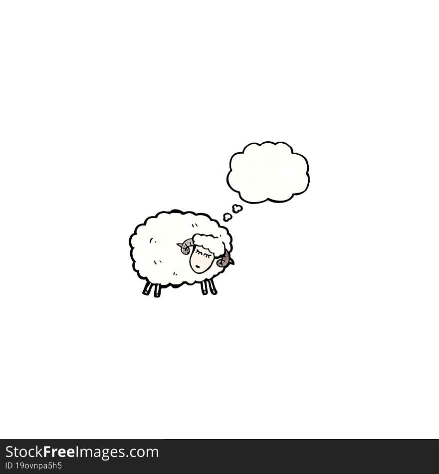 cartoon sheep