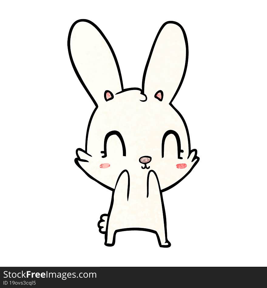 cute cartoon rabbit. cute cartoon rabbit