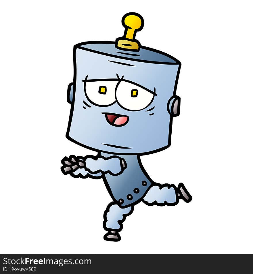 cartoon robot. cartoon robot