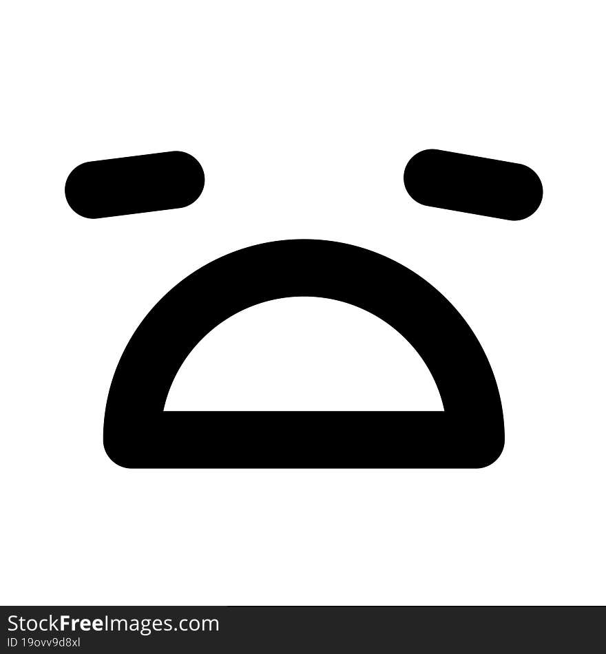 depressed face icon