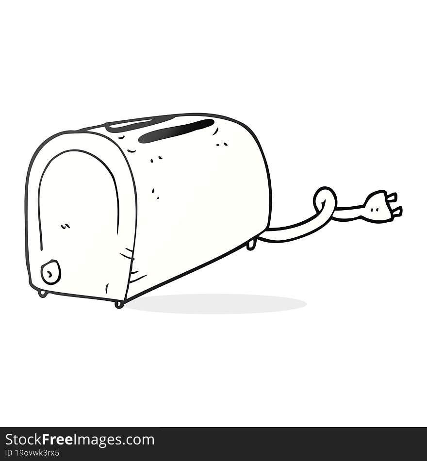 cartoon toaster