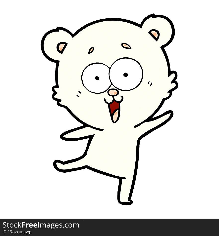 laughing teddy  bear cartoon. laughing teddy  bear cartoon