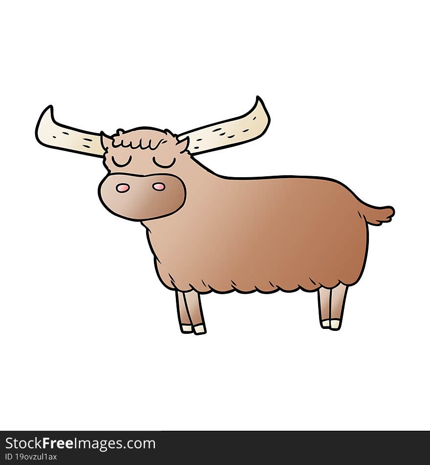 cartoon bull. cartoon bull