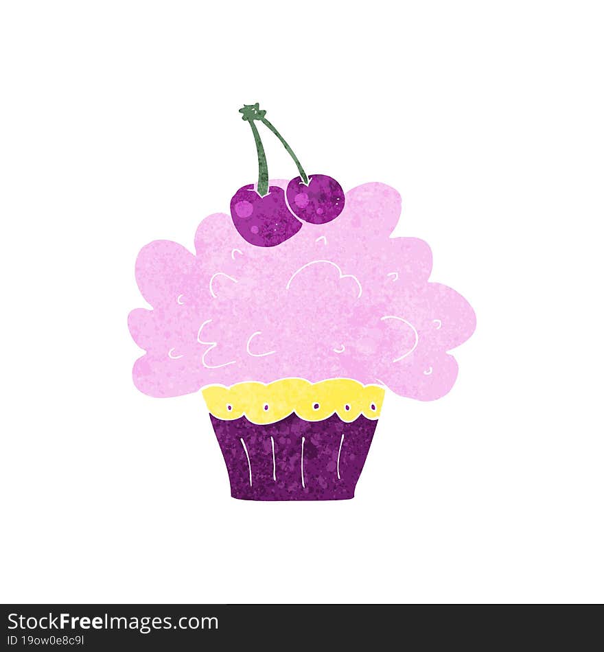 Cartoon Big Cupcake