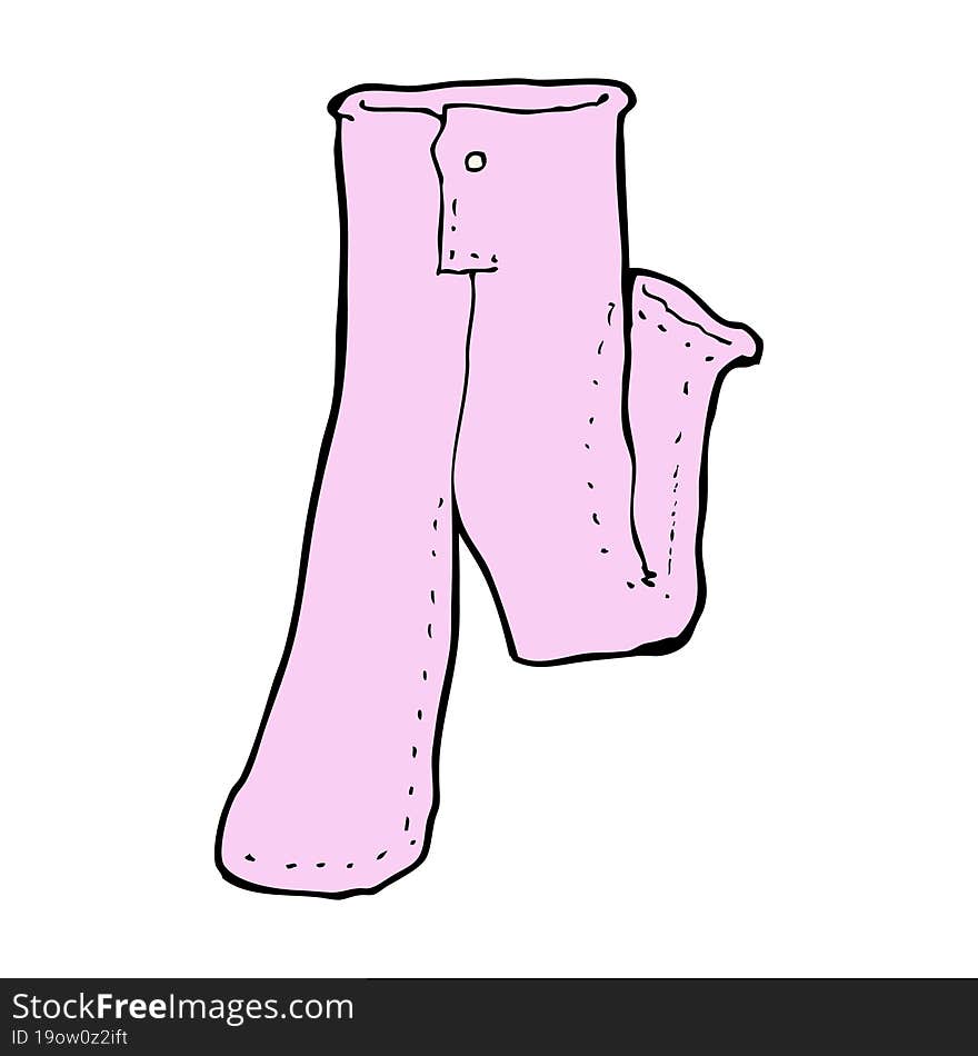 cartoon pair of pink pants