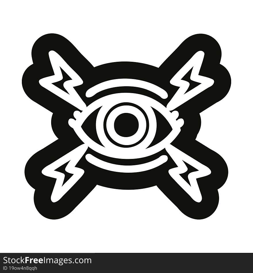 mystic eye icon symbol