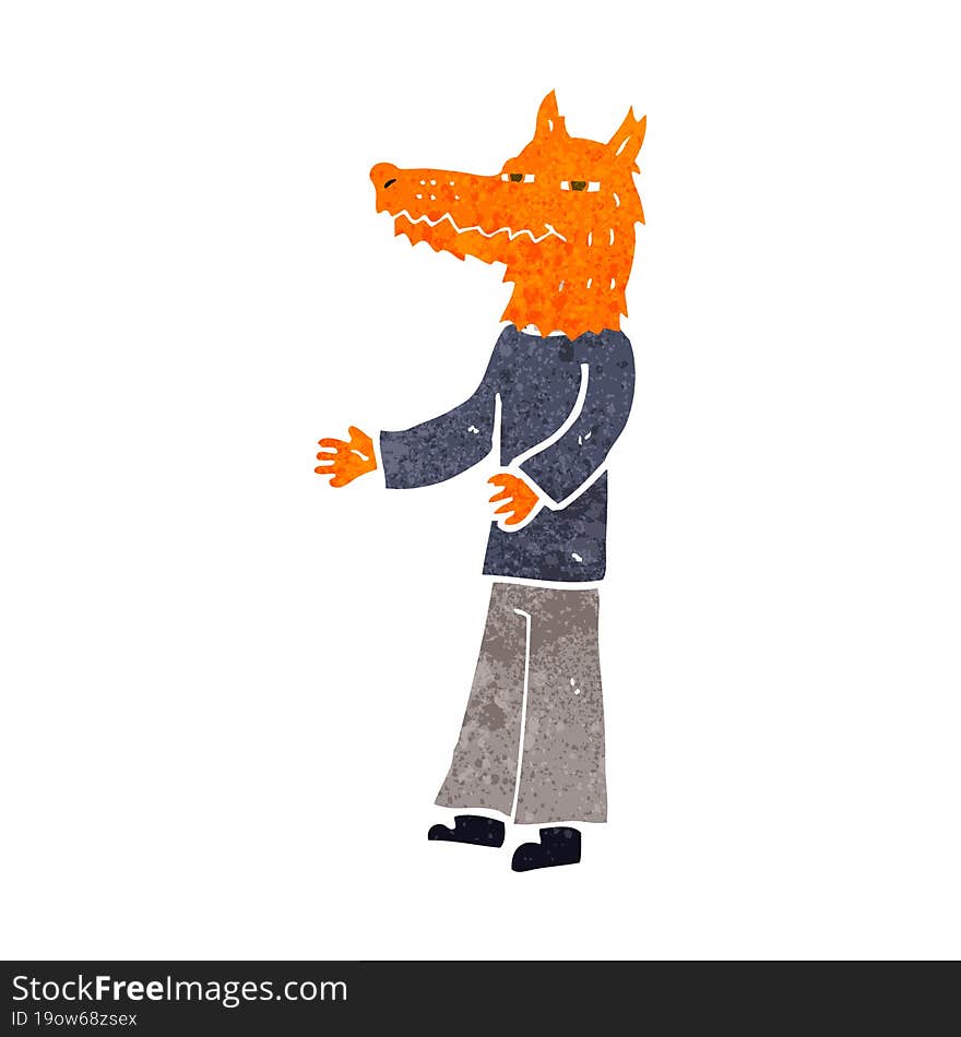 cartoon fox man