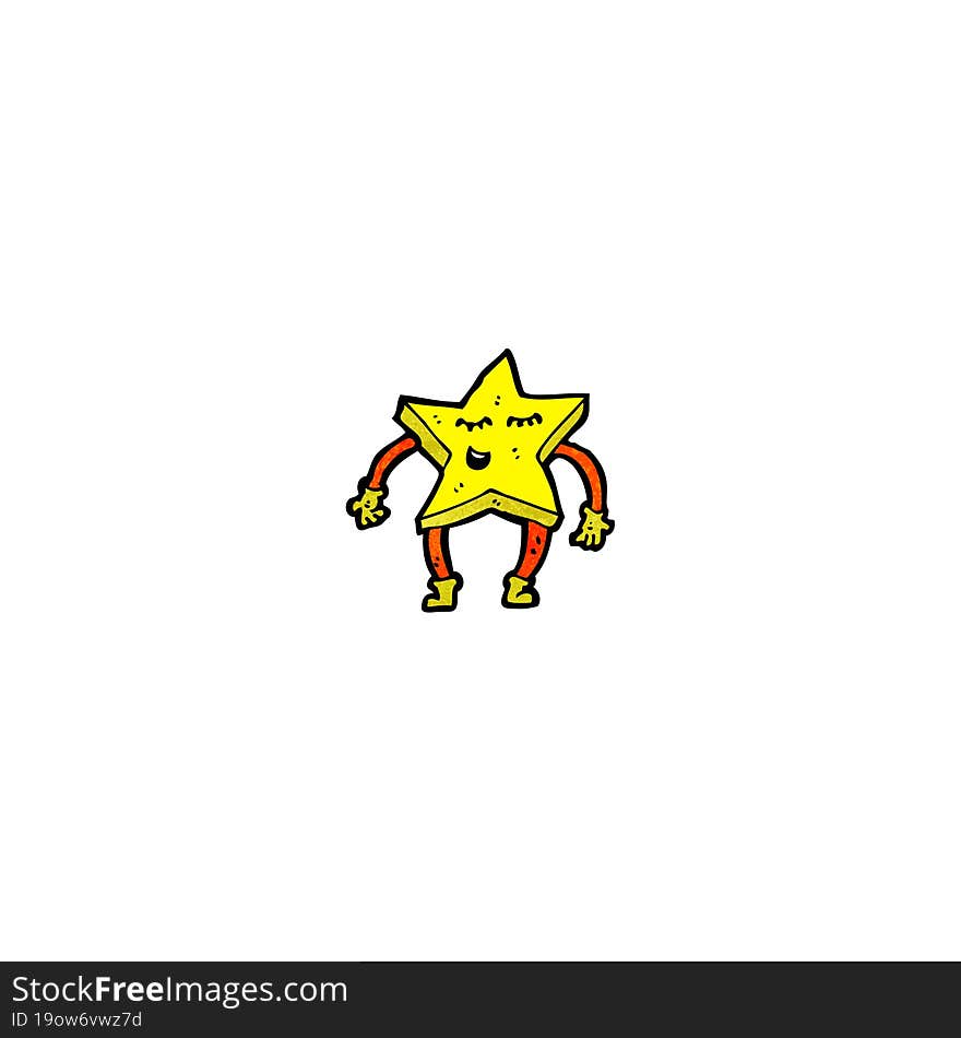 cartoon star character