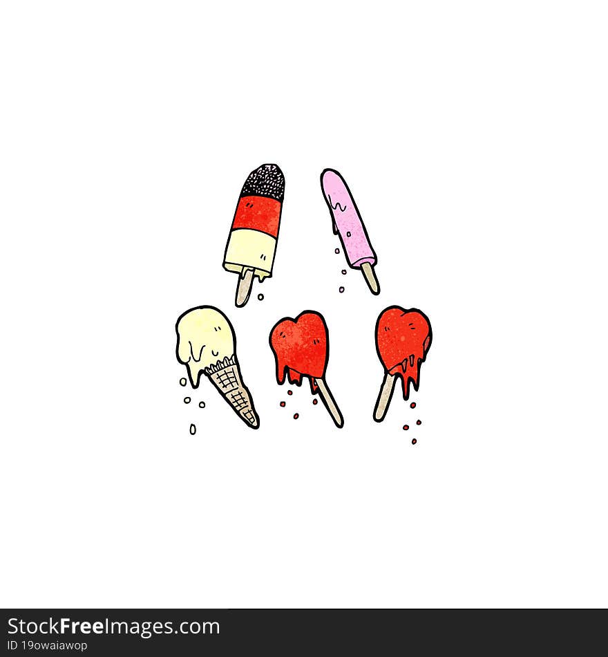 ice lolly cartoon collection