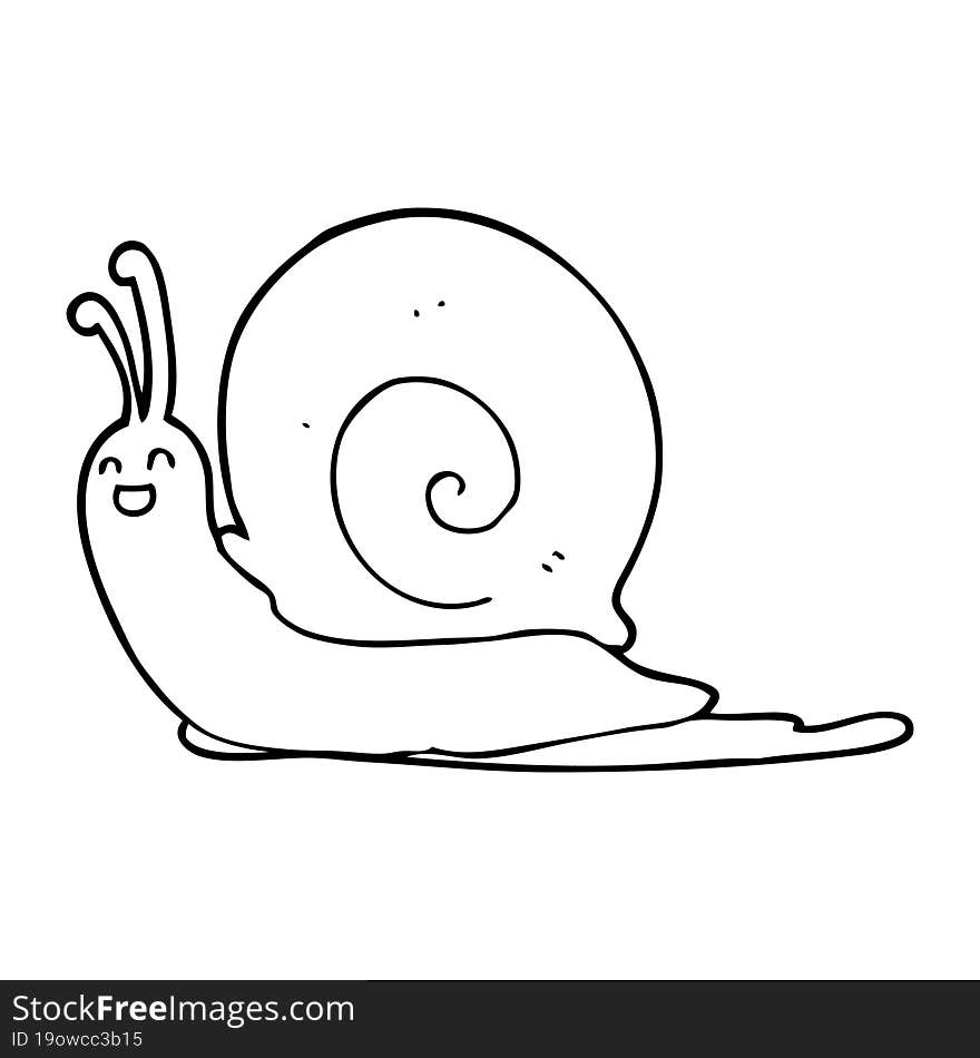 cartoon snail