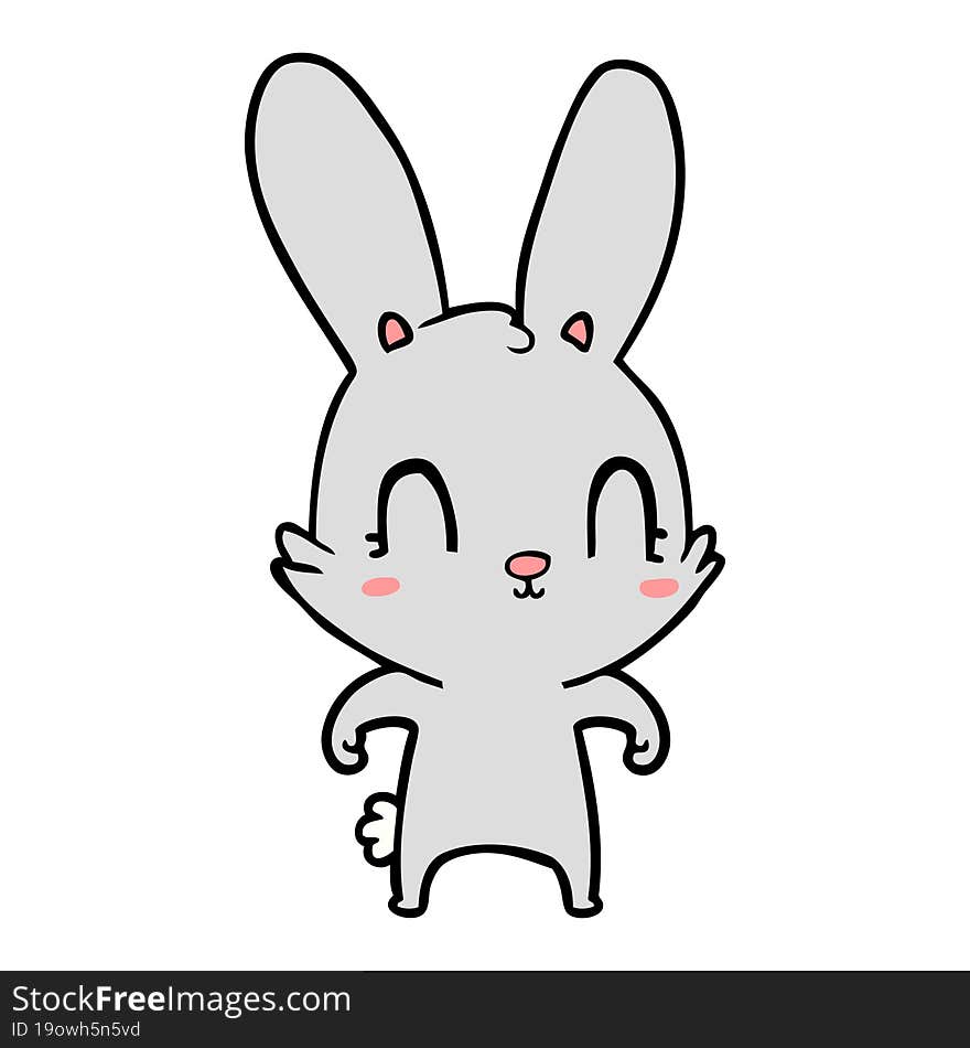 cute cartoon rabbit. cute cartoon rabbit