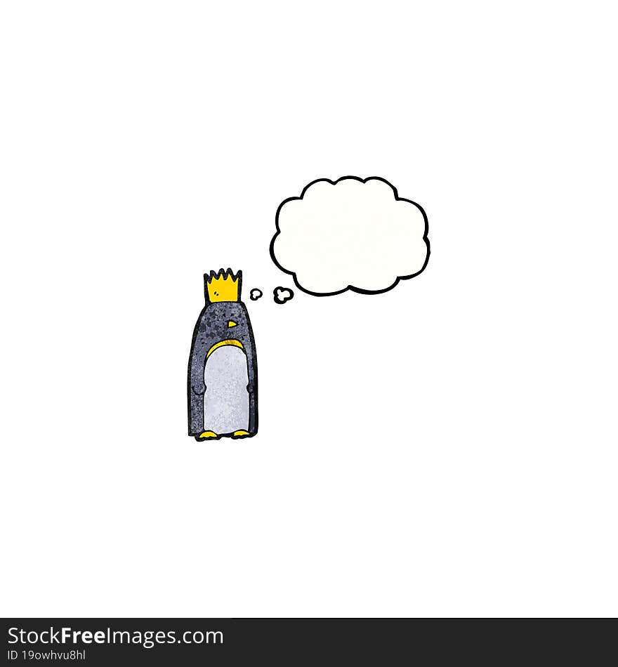 cartoon emperor penguin