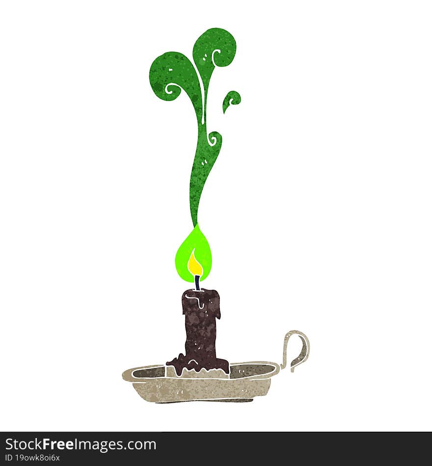 Cartoon Spooky Candlestick