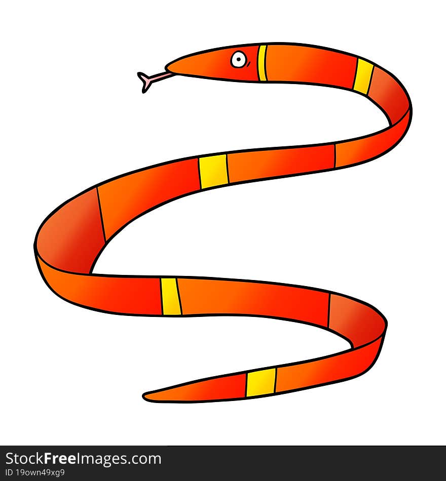 cartoon sea snake. cartoon sea snake