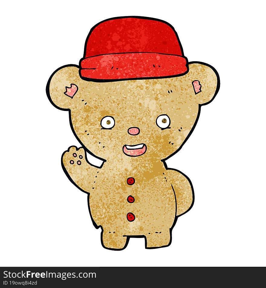 Cartoon Bear In Hat