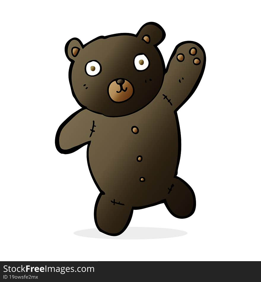 Cartoon Cute Black Teddy Bear