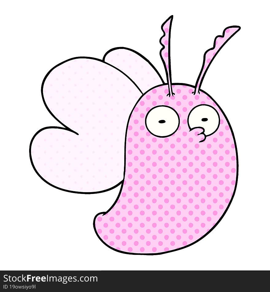 funny cartoon butterfly. funny cartoon butterfly