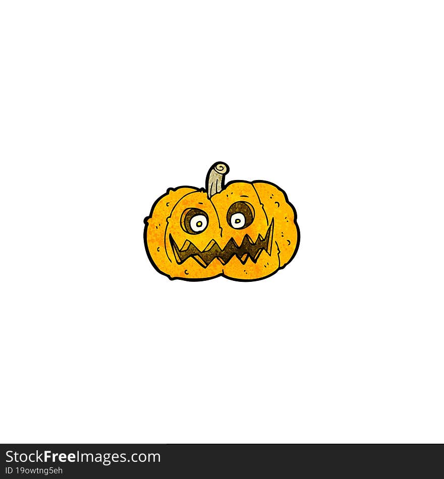 Spooky Pumpkin Cartoon