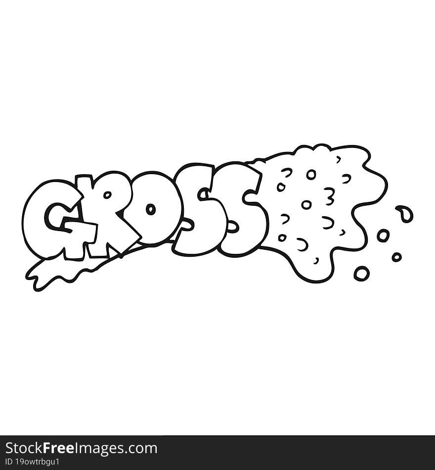 gross freehand drawn black and white cartoon. gross freehand drawn black and white cartoon