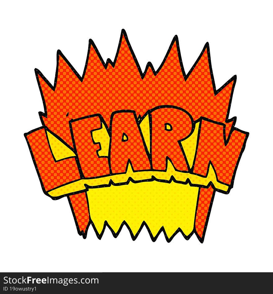 Cartoon Learn Symbol