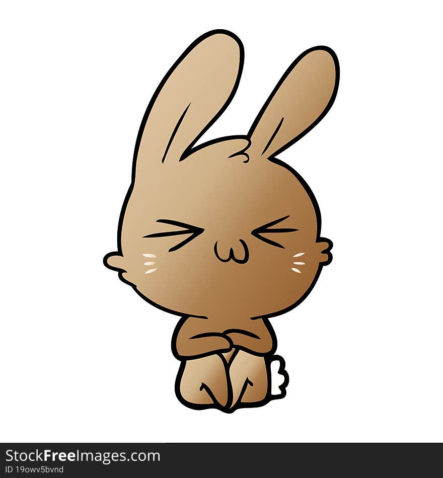 cute cartoon rabbit. cute cartoon rabbit