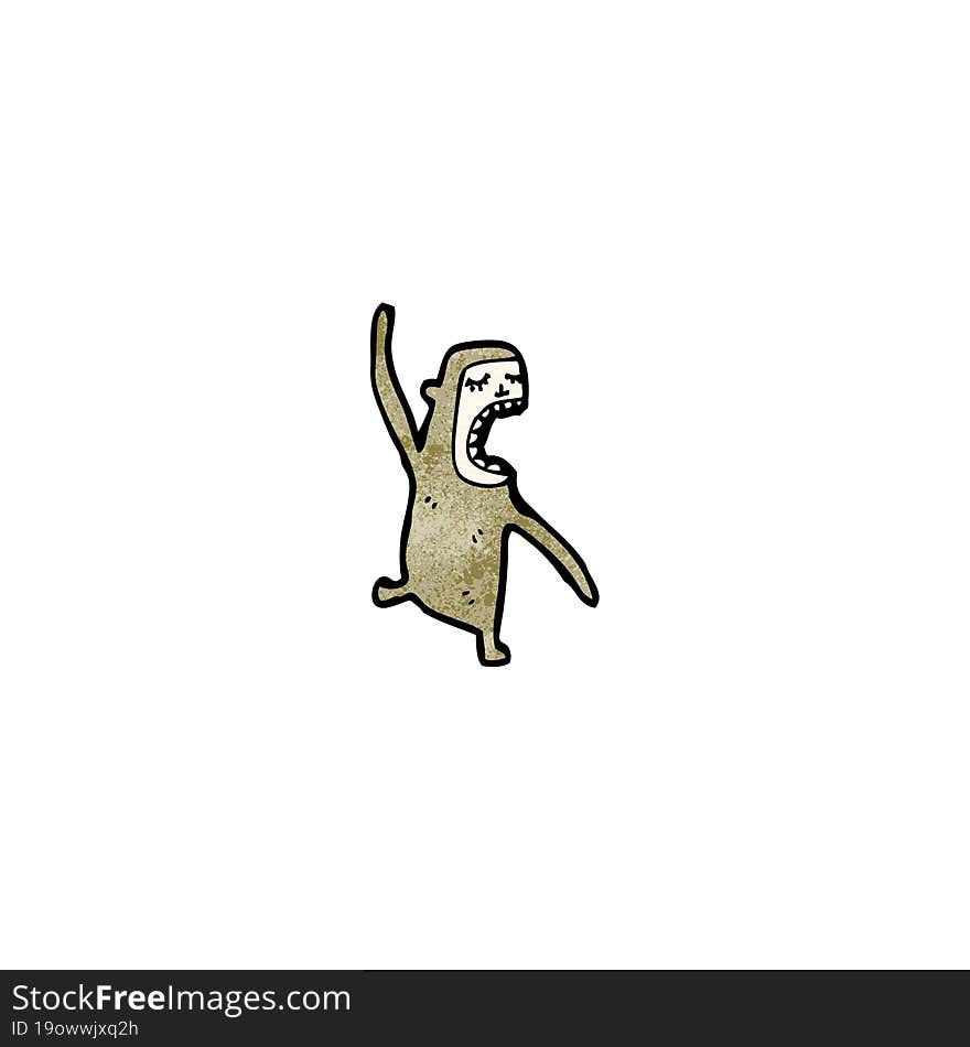 cartoon little monkey