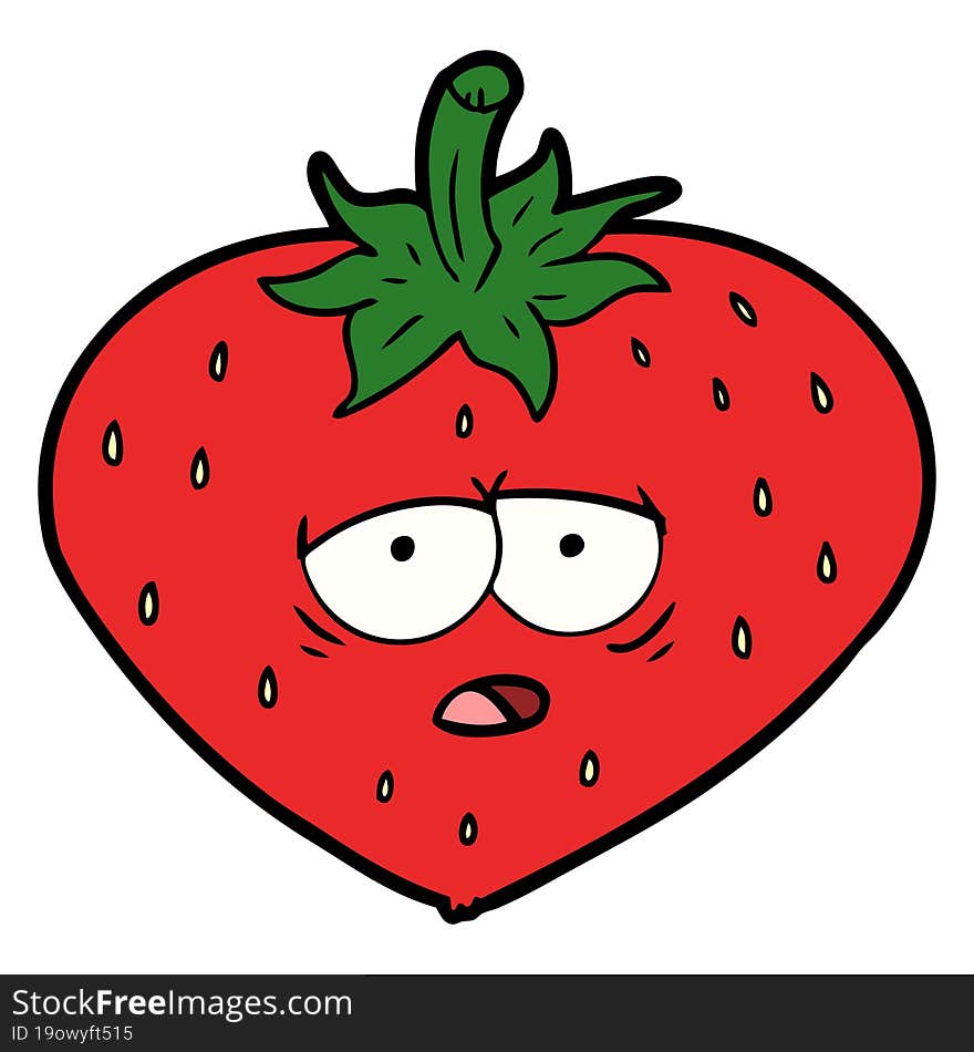 cartoon strawberry. cartoon strawberry