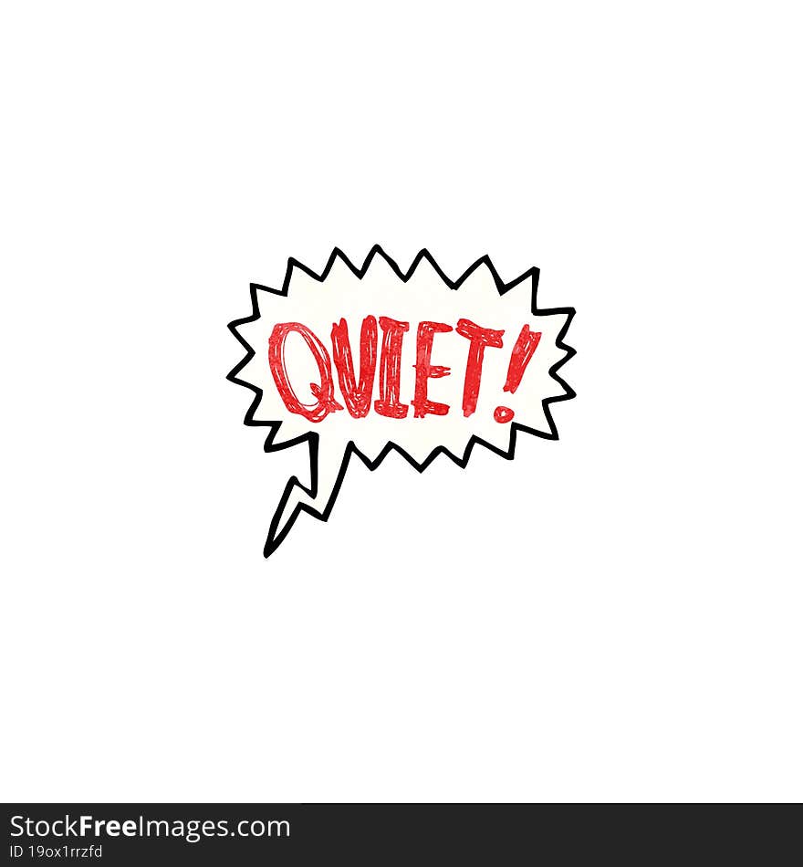 shout for quiet cartoon