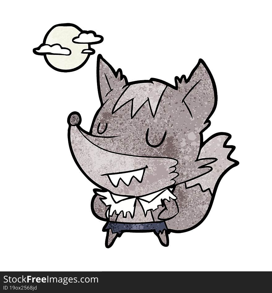 cartoon halloween werewolf. cartoon halloween werewolf