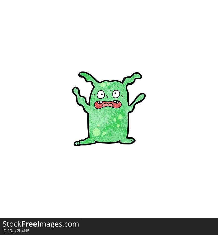 cartoon funny monster