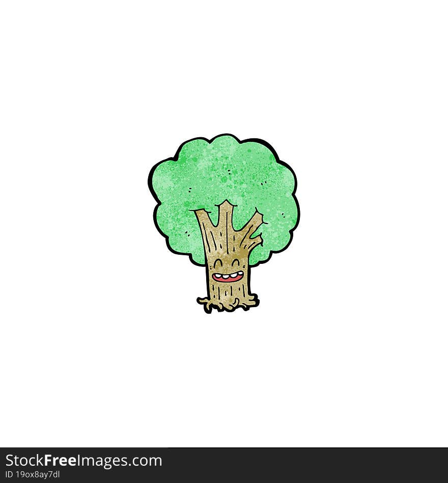 Tree Cartoon Character